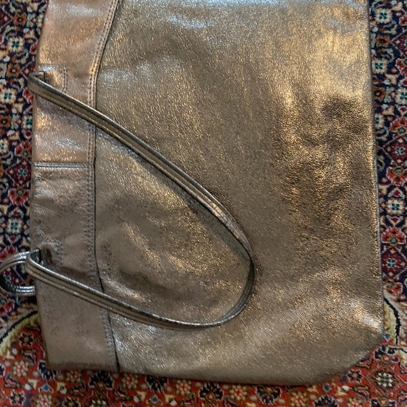 Coach metallic neutral gold/silver tote - Picture 4 of 7